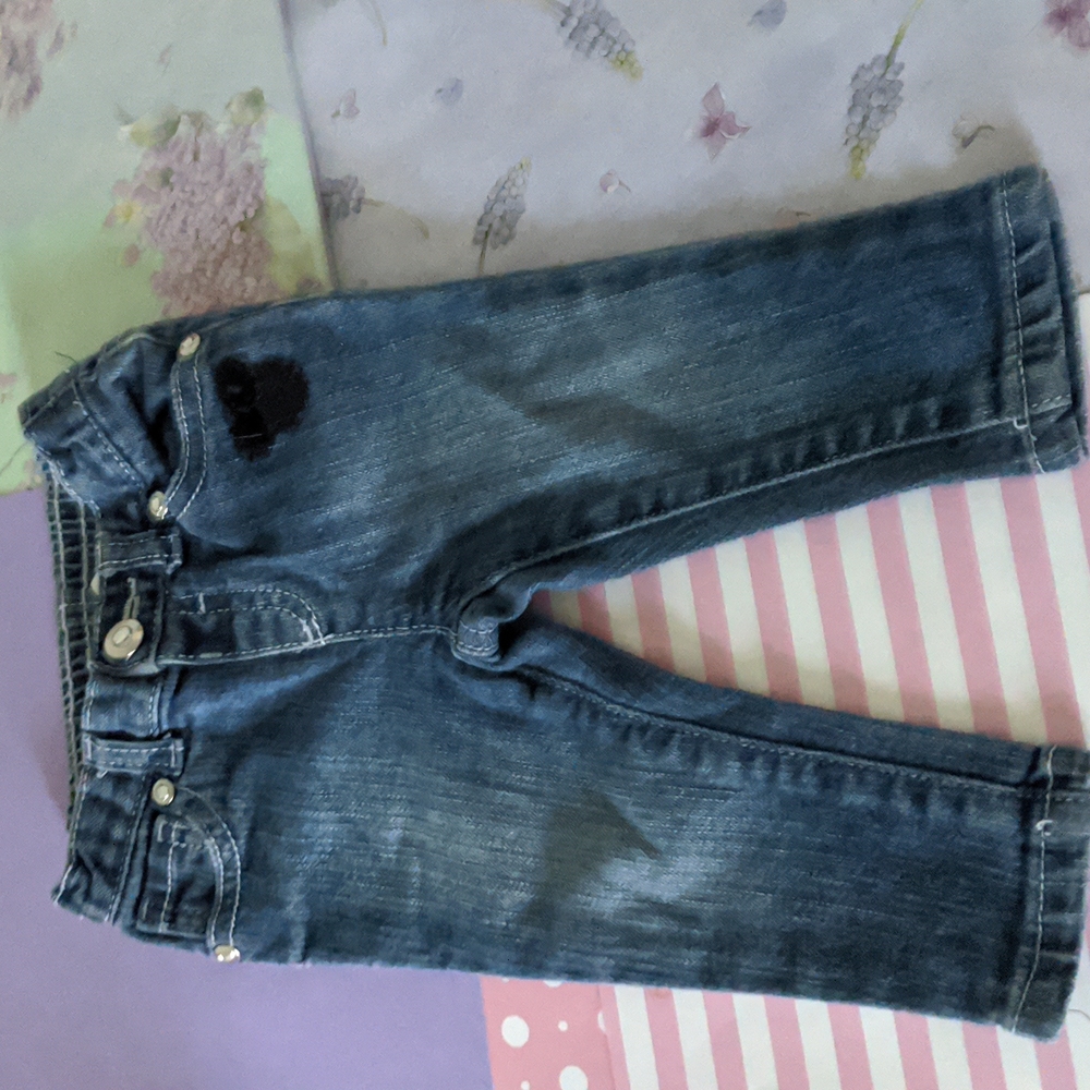 🌷 6 months girls Disney baby 99% cotton 1% spandex Minnie mouse jeans
